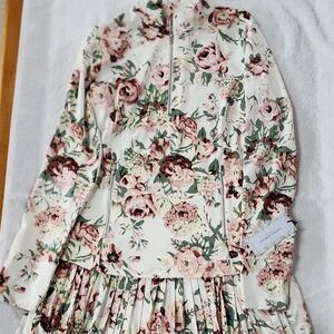 Laura Ashley Womens Floral Skirt Set Size L/M Preowned